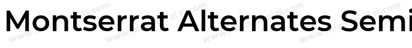 Montserrat Alternates SemiBold Ital字体转换